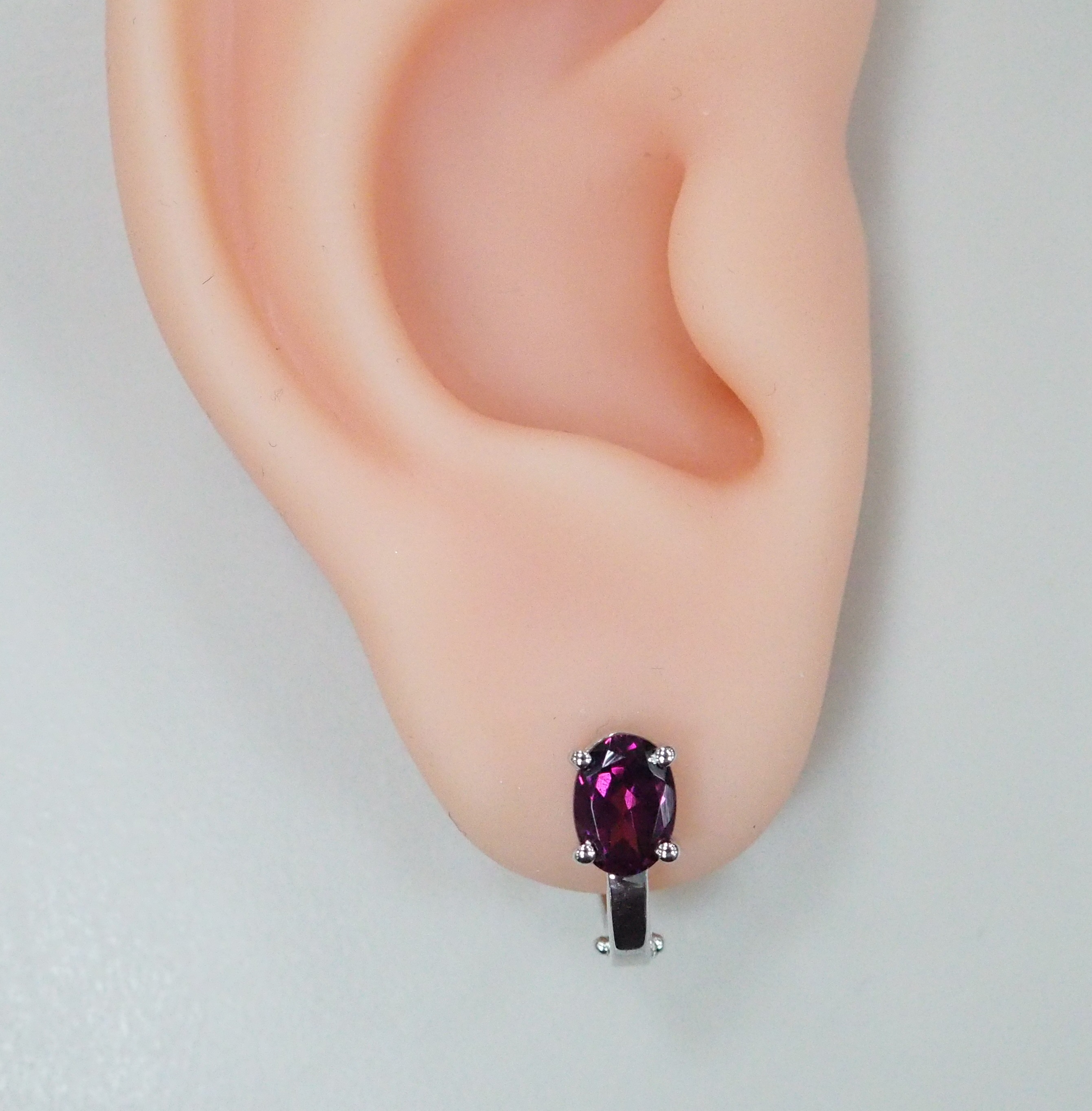 Серебряные серьги с гранатами Умбалит